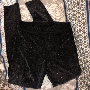 Pink Glitter Leggings